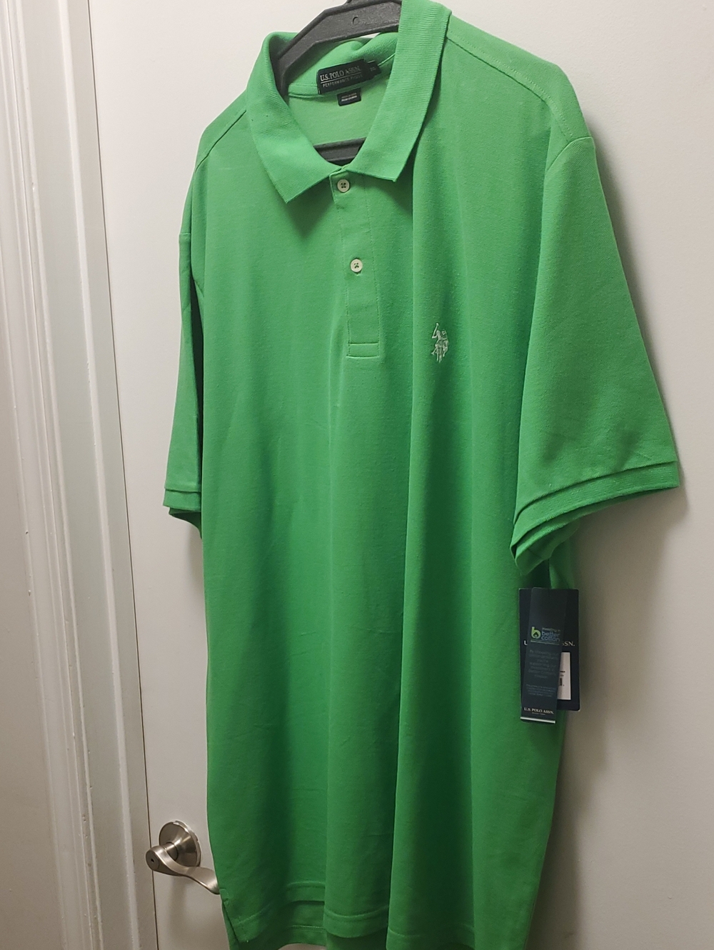 U.S. Polo Assn. Men's Bright Green Polo Shirt